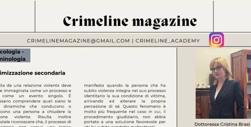 Vittimizzazione secondaria Vittimizzazione secondaria